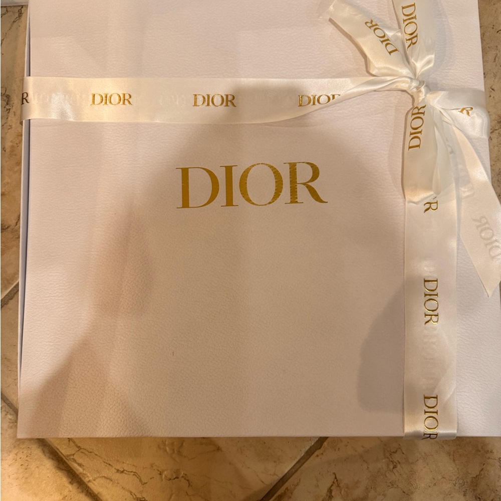 Dior White Box with Gold Accents